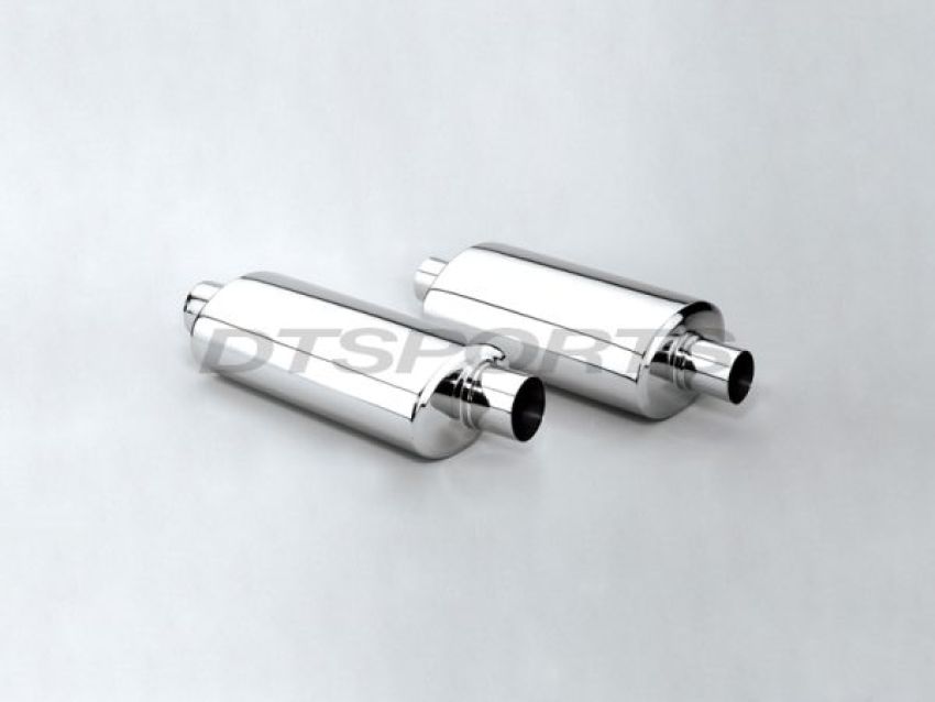 Different Trend Hi-Polished Mufflers 2.50″ Center / Offset Center DTM-25103FC