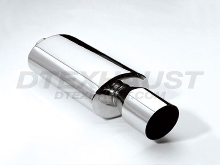 Different Trend Hi-Polished Mufflers Oval With 4.5″ Slanted DTM-107