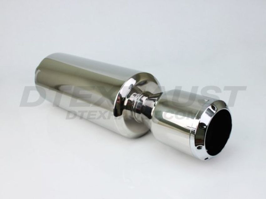 Different Trend Hi-Polished Mufflers 6″ Round With 4.5″ Billet Tip DTM-137