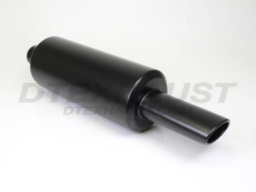 Different Trend Black Powder Coated 6″ Round W/ Oval Round Slanted DTM-139BK