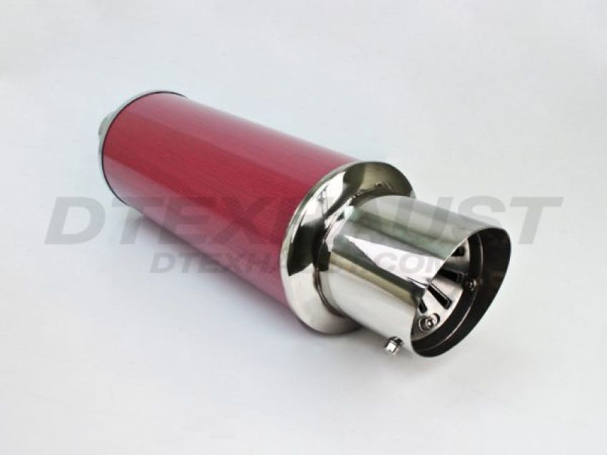 Different Trend Red Carbon Fiber Adjustable Silencer DTM-202R