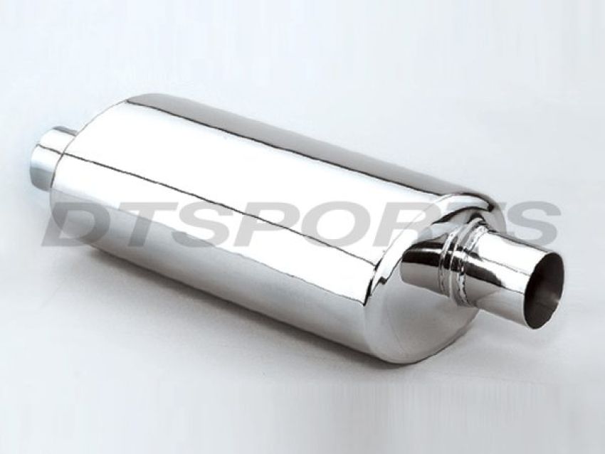 Different Trend Hi-Polished Mufflers 14″ Body – 2.25″ Offset/offset DTM-24103FF
