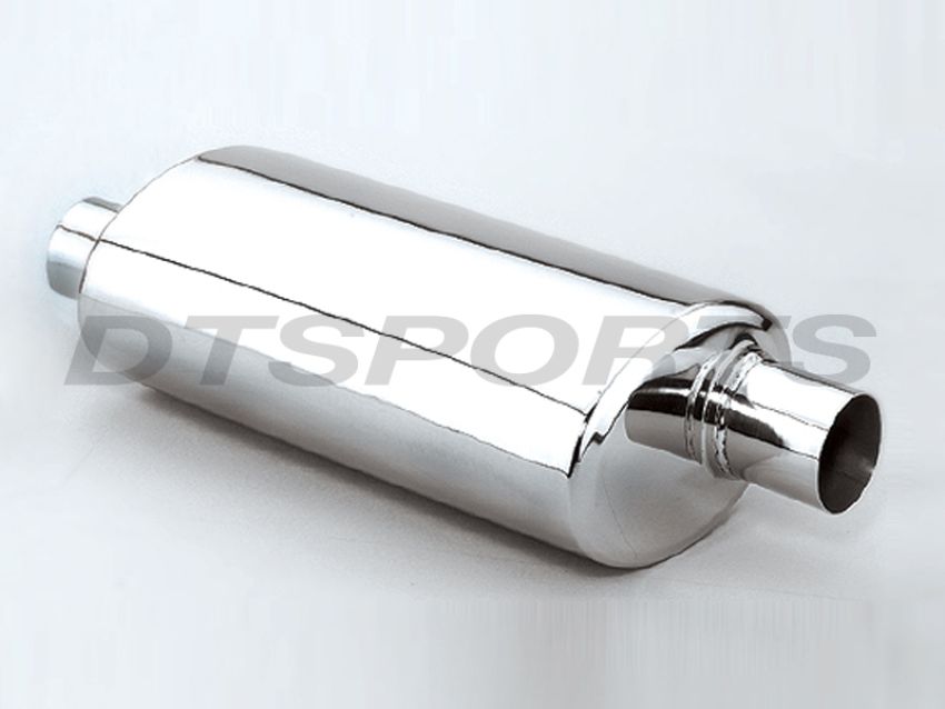 Different Trend Hi-Polished Mufflers 14″ Body – 2.50″ Offset/offset DTM-25103FF