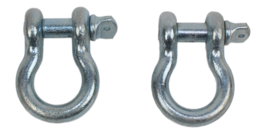 Fishbone Offroad FB21037 Zinc Coated 3/4 in. D-Ring Set FB21037