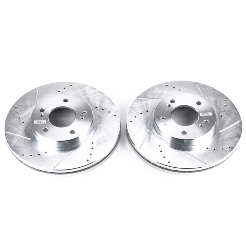 PowerStop JBR758XPR PowerStop Evolution Performance Drilled, Slotted & Plated Brake Rotor Pair
