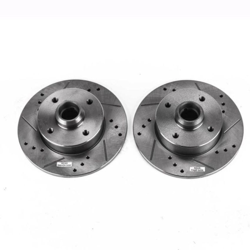 PowerStop EBR250XPR PowerStop Evolution Performance Drilled and Slotted Rotor Pair