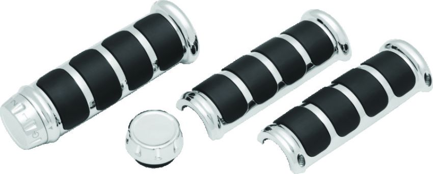 Kuryakyn 6780 ISO Grips For Heated Grips Chrome
