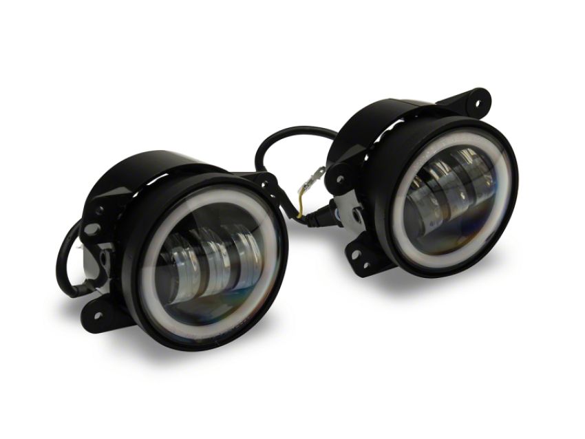 Raxiom J130812 07-23 Jeep Wrangler JK & JL Axial Series Halo LED Fog Lights- Amber
