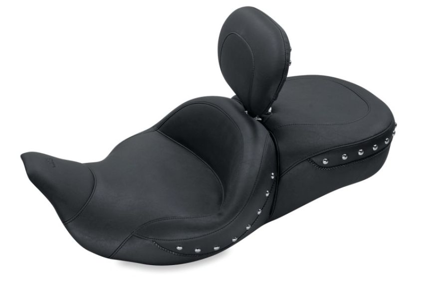 Mustang Motorcycle 79579 Mustang 08-21 Harley Electra Glide,Rd Glide,Rd King,Str Glide Touring 1PC Seat w/DBR -Black