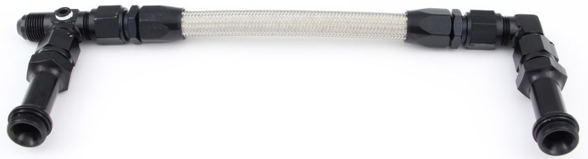 FRAGOLA FRG920005-BL #8 Fuel Line Kit 7/8-20 Dual Inlet 4500 Black