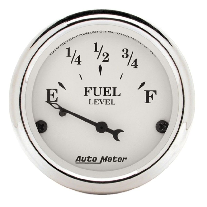AUTOMETER ATM1605 Old Tyme White 2 1/16in Fuel Gauge Ford