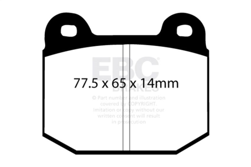 EBC Brakes DP3197/2C Redstuff Ceramic Low Dust Brake Pads