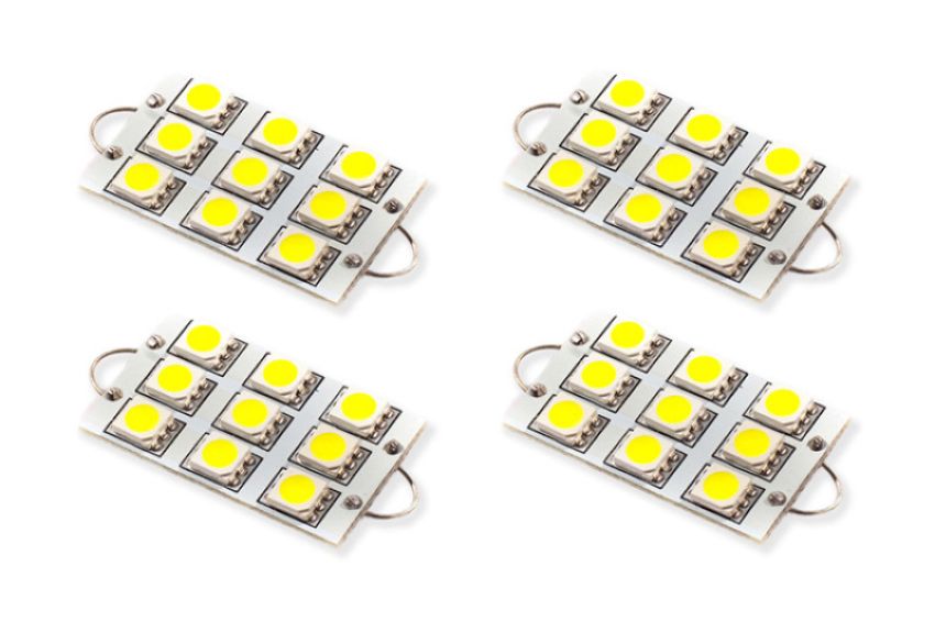 Diode Dynamics DD0106Q 44mm SML9 LED Bulb - Cool - White Set of 4