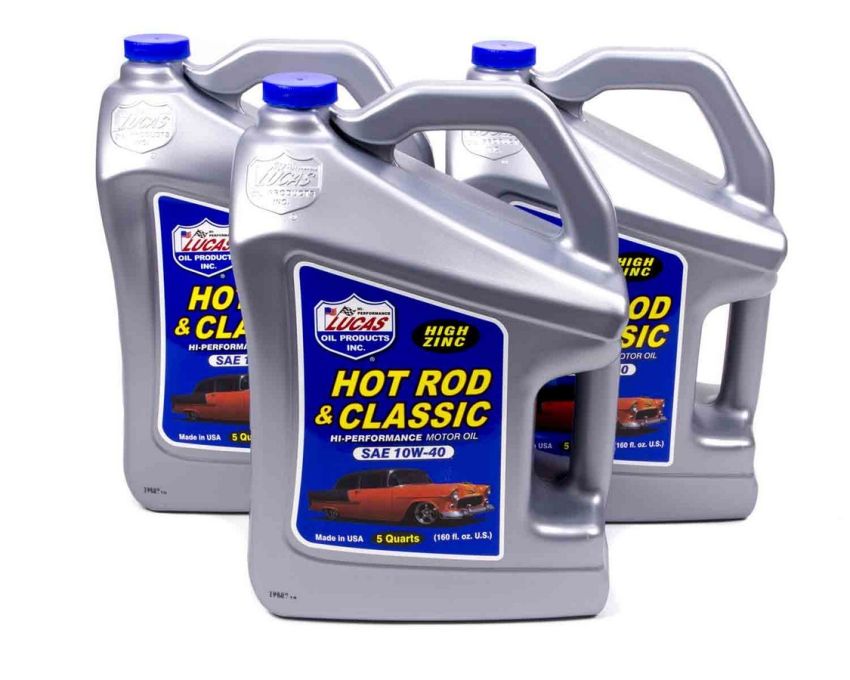 Lucas Oil Products 10683 Hot Rod & Classic Car HP Motor Oil SAE 10W-40