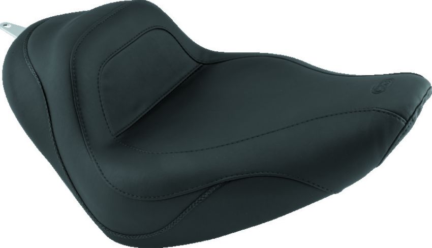 Mustang Motorcycle 76250 Mustang 06-17 Harley Softail Wide Tire (200mm) Sport Touring Solo Seat - Black