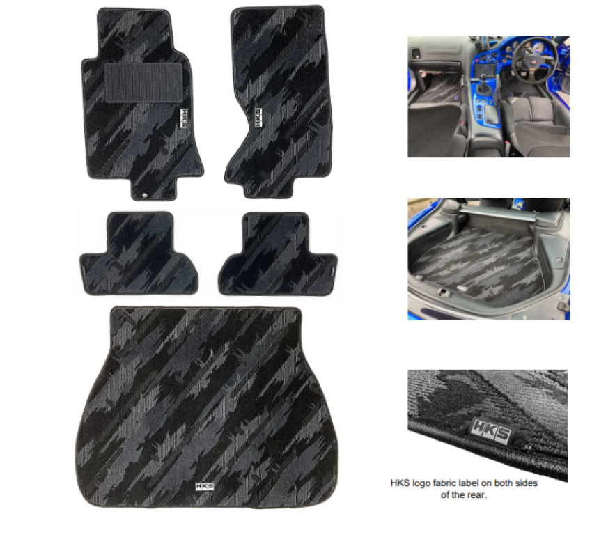 HKS 53001-AZ011 FLOOR MATS FD3S FULL SET OCT LHD