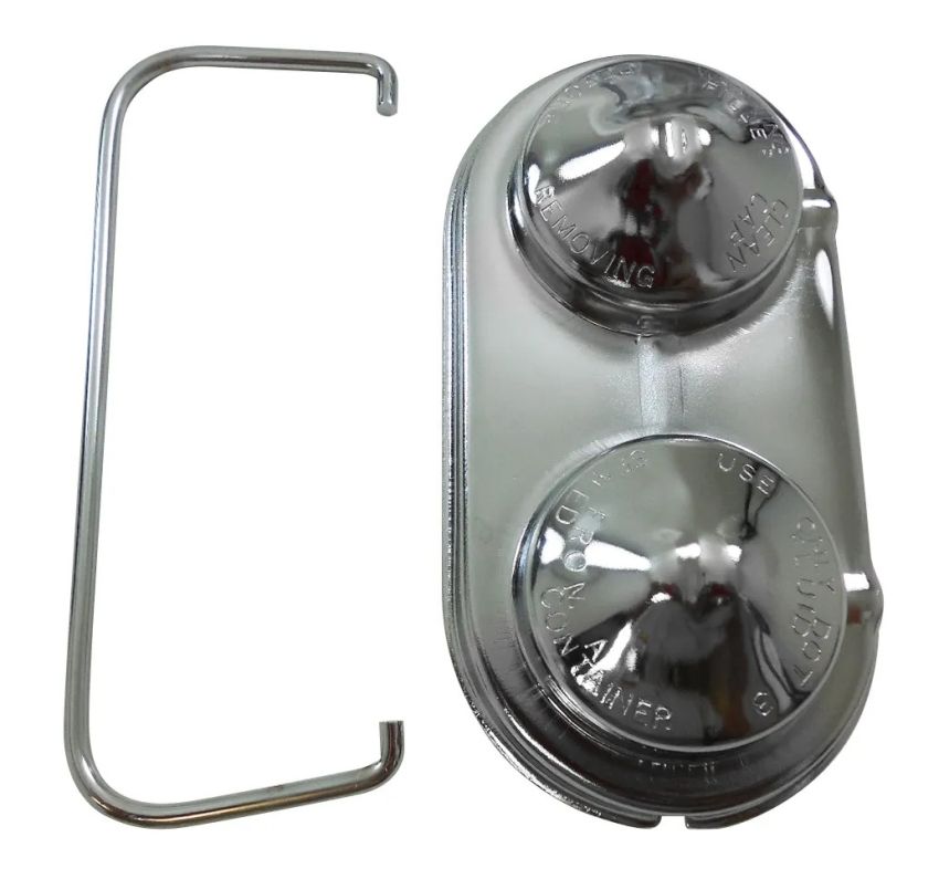 RACING POWER CO-PACKAGED RPCR9100 GM Master Brake Cylinder Cover Chrome