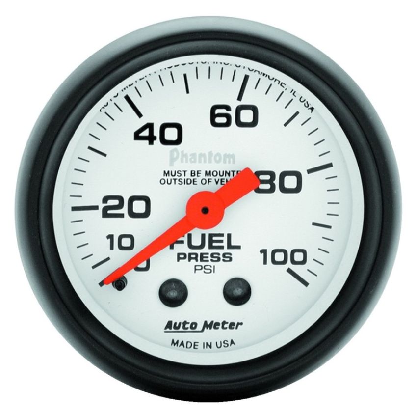 AUTOMETER ATM5712 2-1/16in Phantom Fuel Pressure Gauge 0-100 PSI
