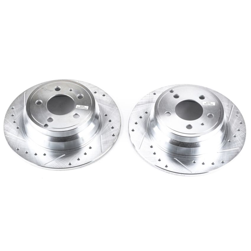PowerStop EBR459XPR PowerStop Evolution Performance Drilled, Slotted & Plated Brake Rotor Pair