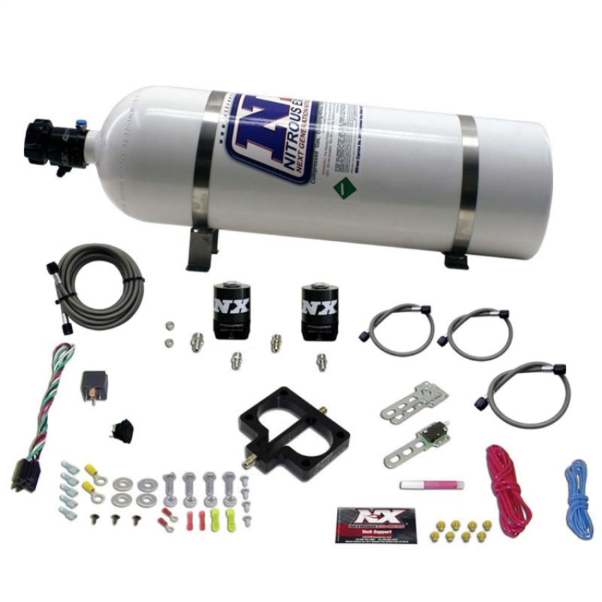 Nitrous Express 20945-15 DODGE TBI PLATE SYSTEM (MAGNUM ENGINE) W/ 15LB BOTTLE
