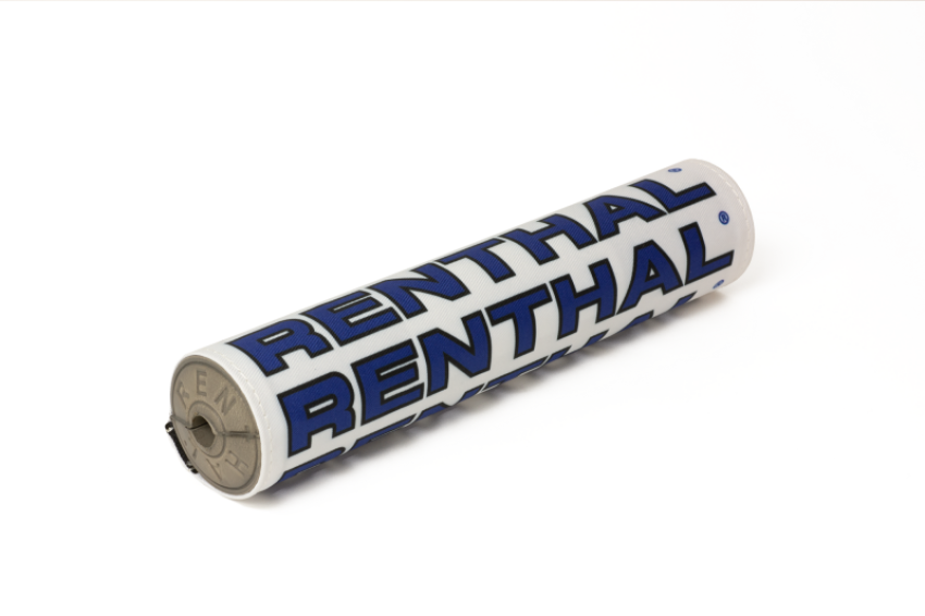 Renthal P350 Vintage SX Pad - White/ Black/ Blue