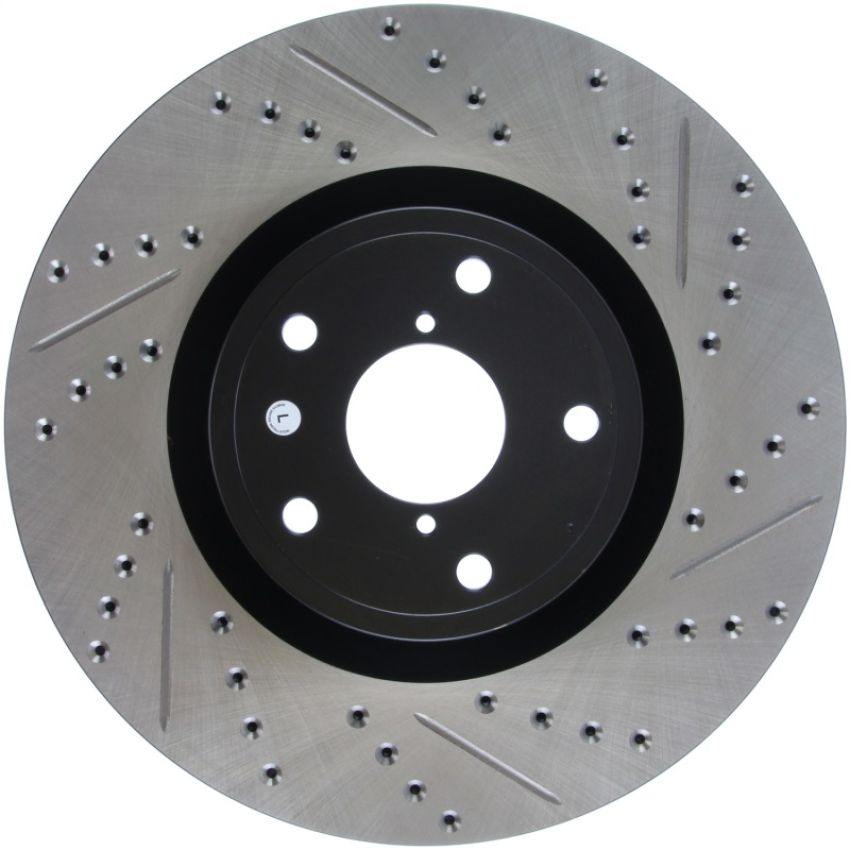 Stoptech 127.47022L 05-10 Subaru Impreza WRX/STi Slotted & Drilled Left Front Rotor