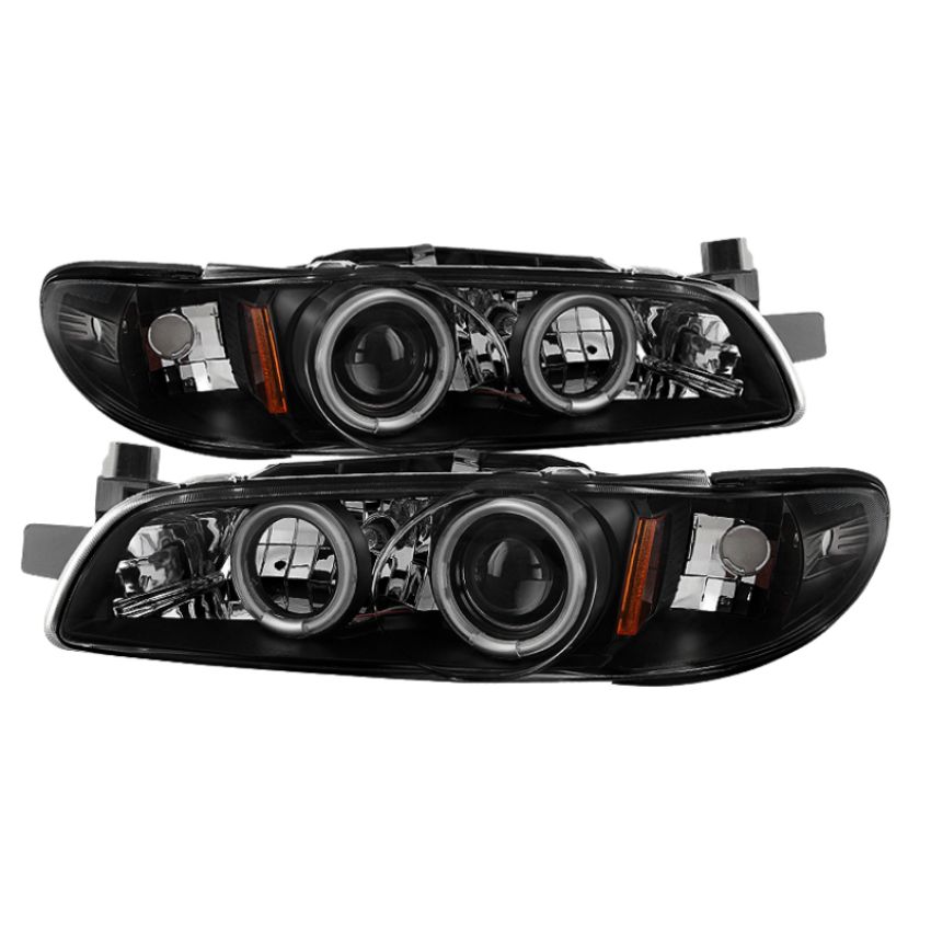 SPYDER 5011695 Projector Headlights - CCFL Halo - Black