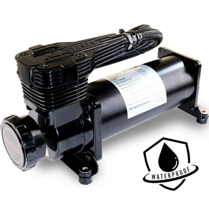 Kleinn Air Horns 6650RC Kleinn 200 PSI Air Compressor - Waterproof 100 Percent Duty Cycle 2.24 CFM