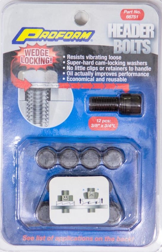PROFORM PFM66751 Wedge Locking Header Bolts - 3/8 x 3/4L (12)