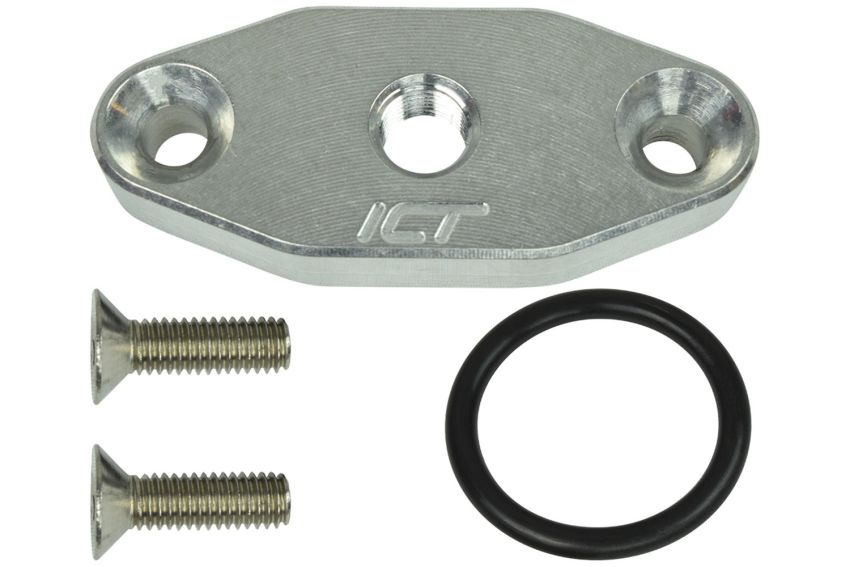 ICT BILLET ICT551608 LS LS1 1/8 NPT Turbo Oil Supply Port Adapter