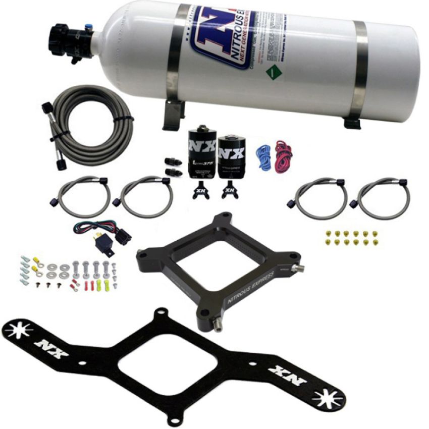 Nitrous Express 67140-15 4150 Assasin Plate, RNC Up to 750HP, 15LB Bottle