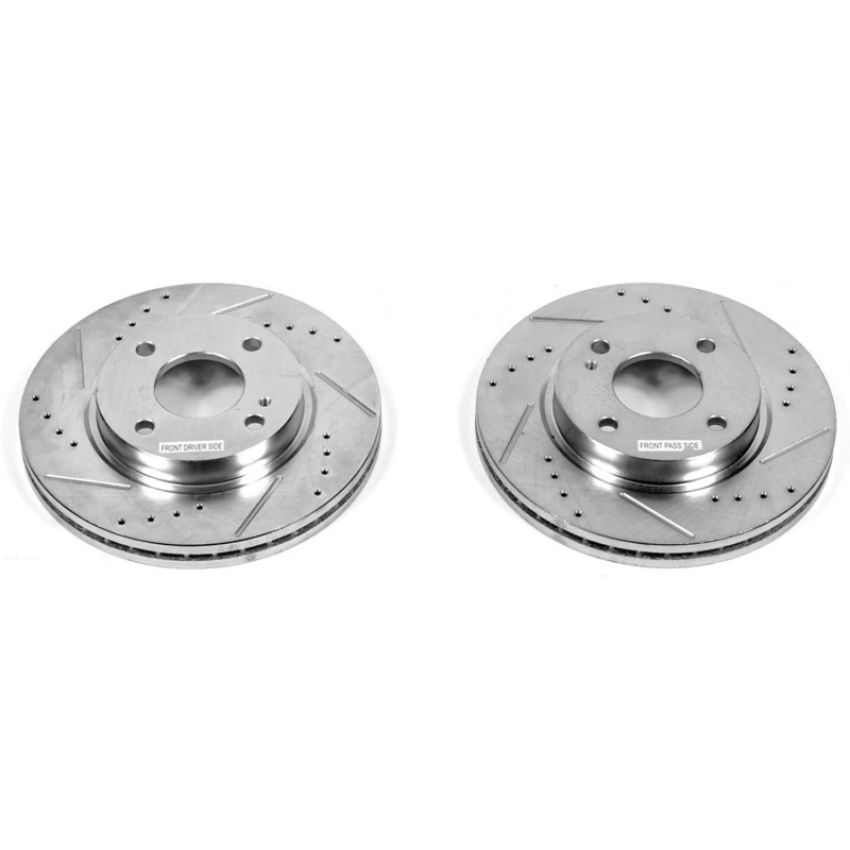 PowerStop AR85136XPR PowerStop Evolution Performance Drilled, Slotted & Plated Brake Rotor Pair