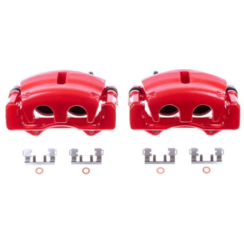 PowerStop S5004C Red Powder Coated Calipers
