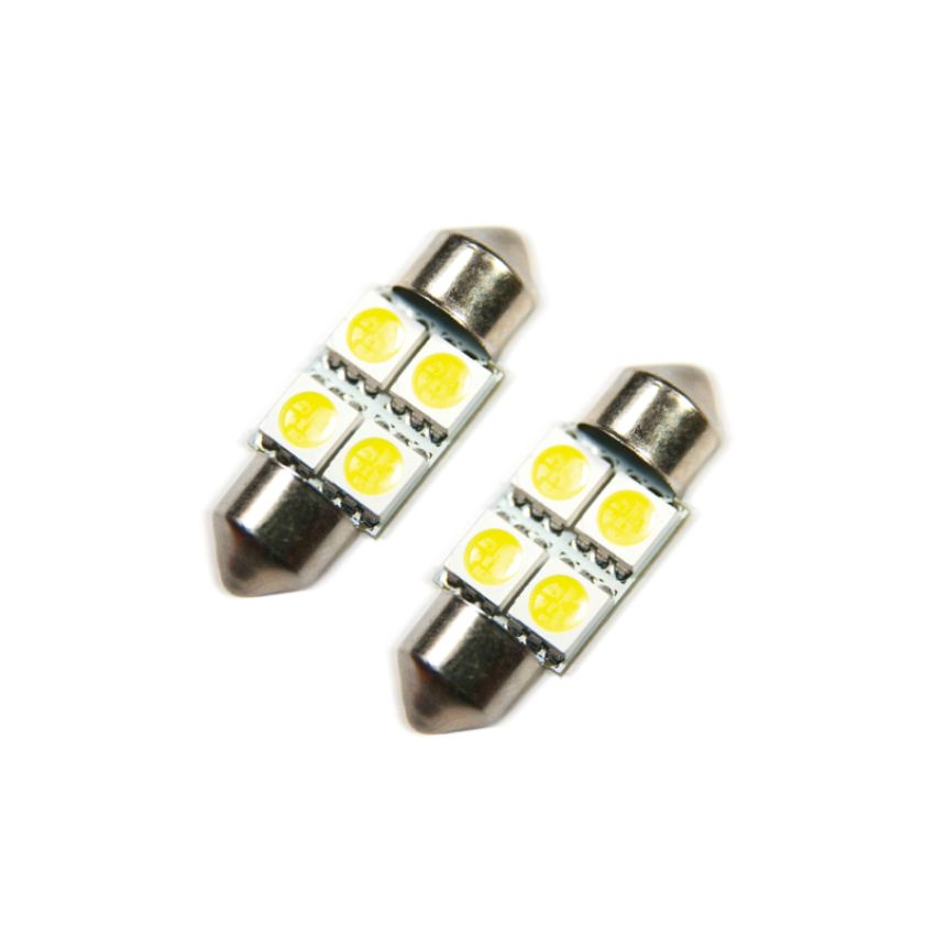 Oracle Lighting 5203-001 33mm 4 LED 3-Chip Festoon Bulbs, Cool White, Pair