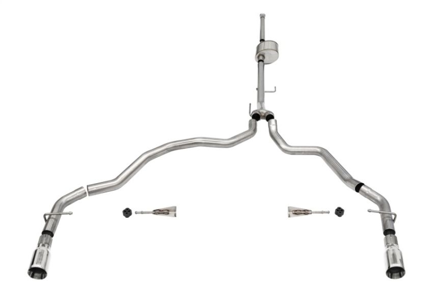 CORSA Performance 21152 Corsa 2021-2024 Ford F-150 SuperCrew/6.5in Bed 5.0L V8 Xtreme Cat-Back Dual Rear Exit-Polished