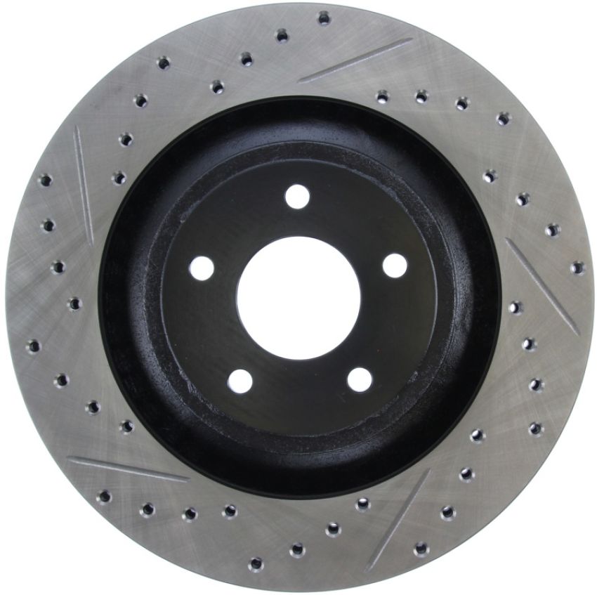 Stoptech 127.63072R Slotted & Drilled Sport Brake Rotor
