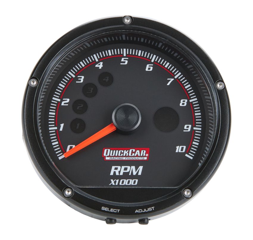 QUICKCAR RACING PRODUCTS QRP63-002 Redline Multi-Recall Tach Black