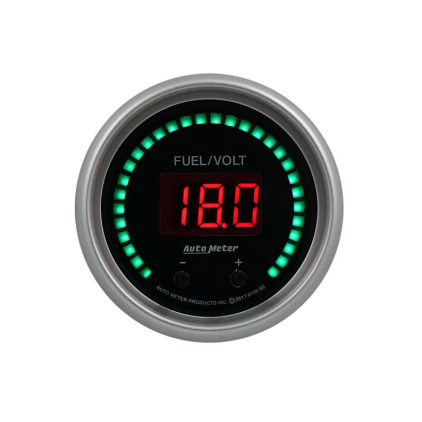 AutoMeter 6709-SC GAUGE, FUEL/VOLT, 2 1/16