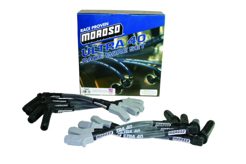 Moroso 73849 GM LS Ignition Wire Set - Ultra 40 - Sleeved - (Use w/Part No 68476) - Black
