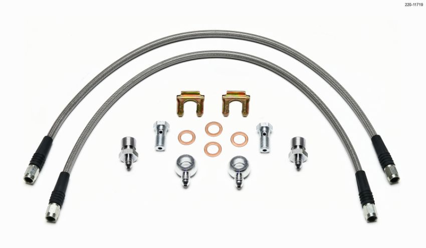 Wilwood 220-11719 Flexline Kit D52 Caliper 22in w/ Banjo 7/16-20