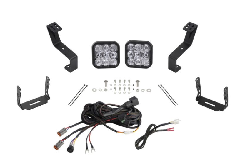 Diode Dynamics DD7615 SS5 Bumper LED Pod Light Kit for 2019-Present Ram - Pro White Combo