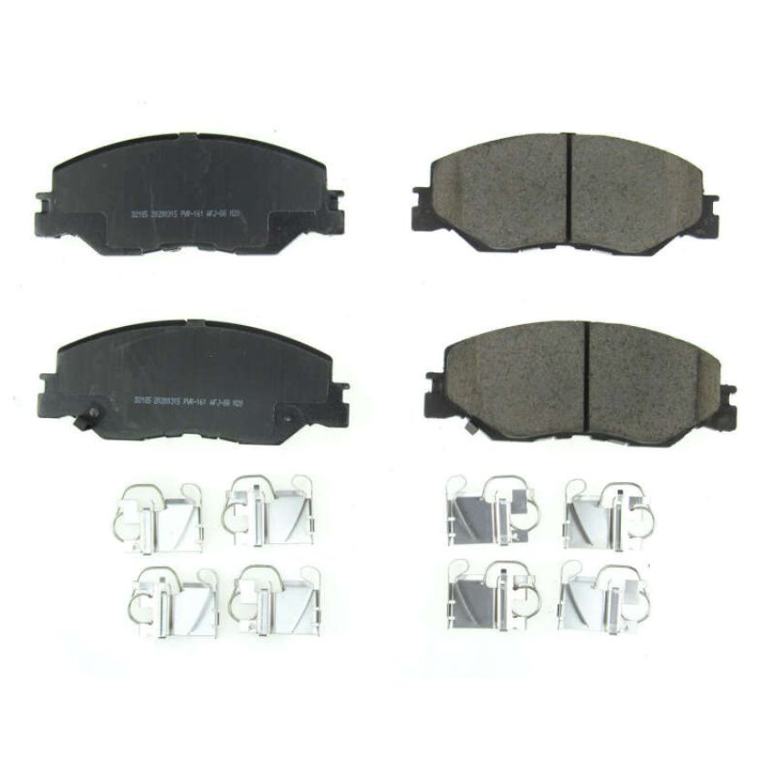 PowerStop 17-2185 PowerStop - Z17 Low-Dust Ceramic Brake Pads with Hardware