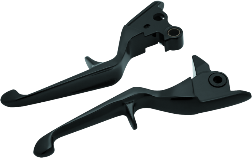 Kuryakyn 1846 Trigger Lever Set 08-13 Touring Cable Gloss Black