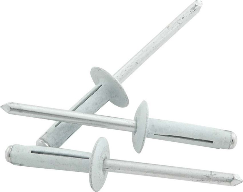 ALLSTAR PERFORMANCE ALL18188 Md Hd Rivet 250Pk White Flange Type Alum Mandrel