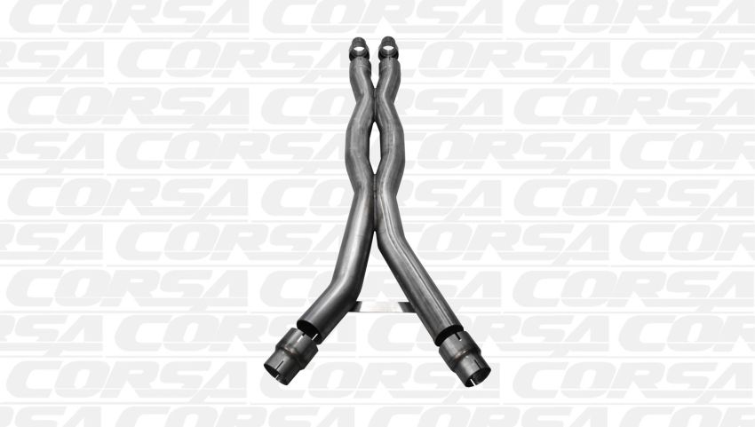 Corsa 2015 Ford Mustang GT 5.0 3in Double X Pipe *Will Fit Factory Exhaust*