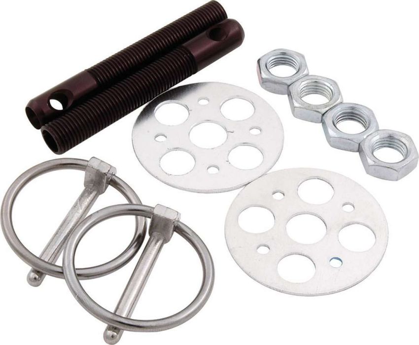 ALLSTAR PERFORMANCE ALL18473 LW Alum Hood Pin Kit 3/8in Black