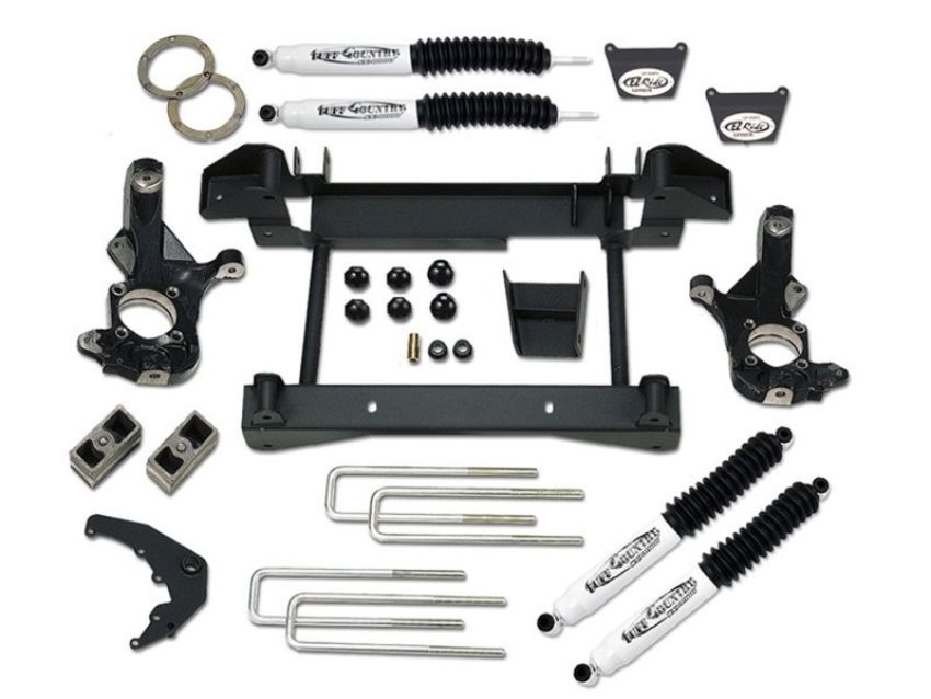 Tuff Country 14958KN 01-06 Chevy Silverado 1500HD 4x4 4in Lift Kit (w/One Piece Sub Frame SX8000 Shocks)