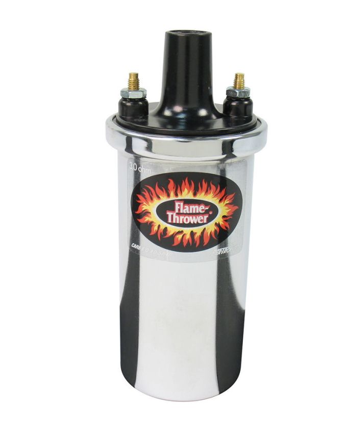 PERTRONIX IGNITION PRT40501 Flame-Thrower Coil - Chrome oil filled 3 ohm