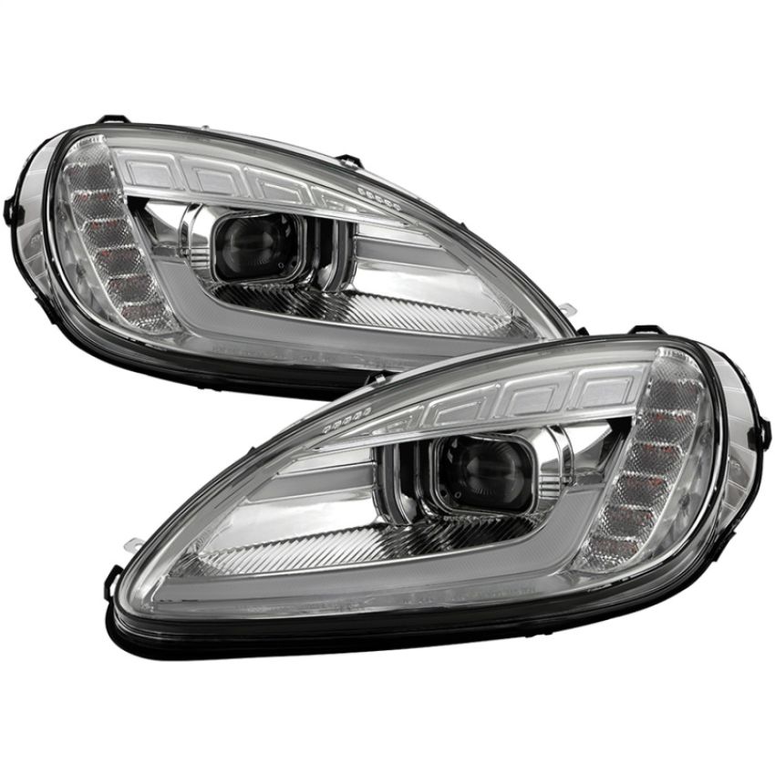 SPYDER 5087942 High-Power LED Module (High Beam And Low Beam) Equipped Headlights - Chrome