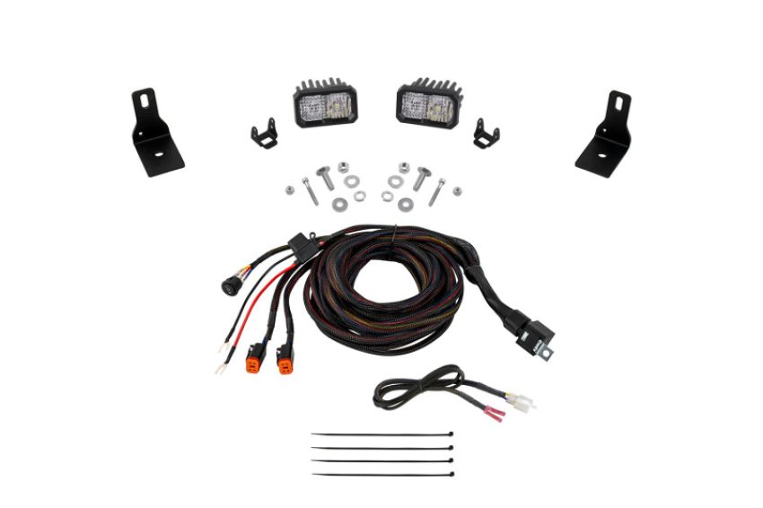 Diode Dynamics DD7760 2022+ Ford Maverick, C2 Sport Stage Series Ditch Light Kit Pro White Combo